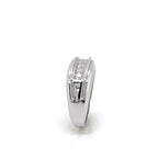 Men’s Sterling Silver Lab Diamond Ring 0.50ctw