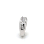 Men’s Sterling Silver Lab Diamond Ring 0.50ctw