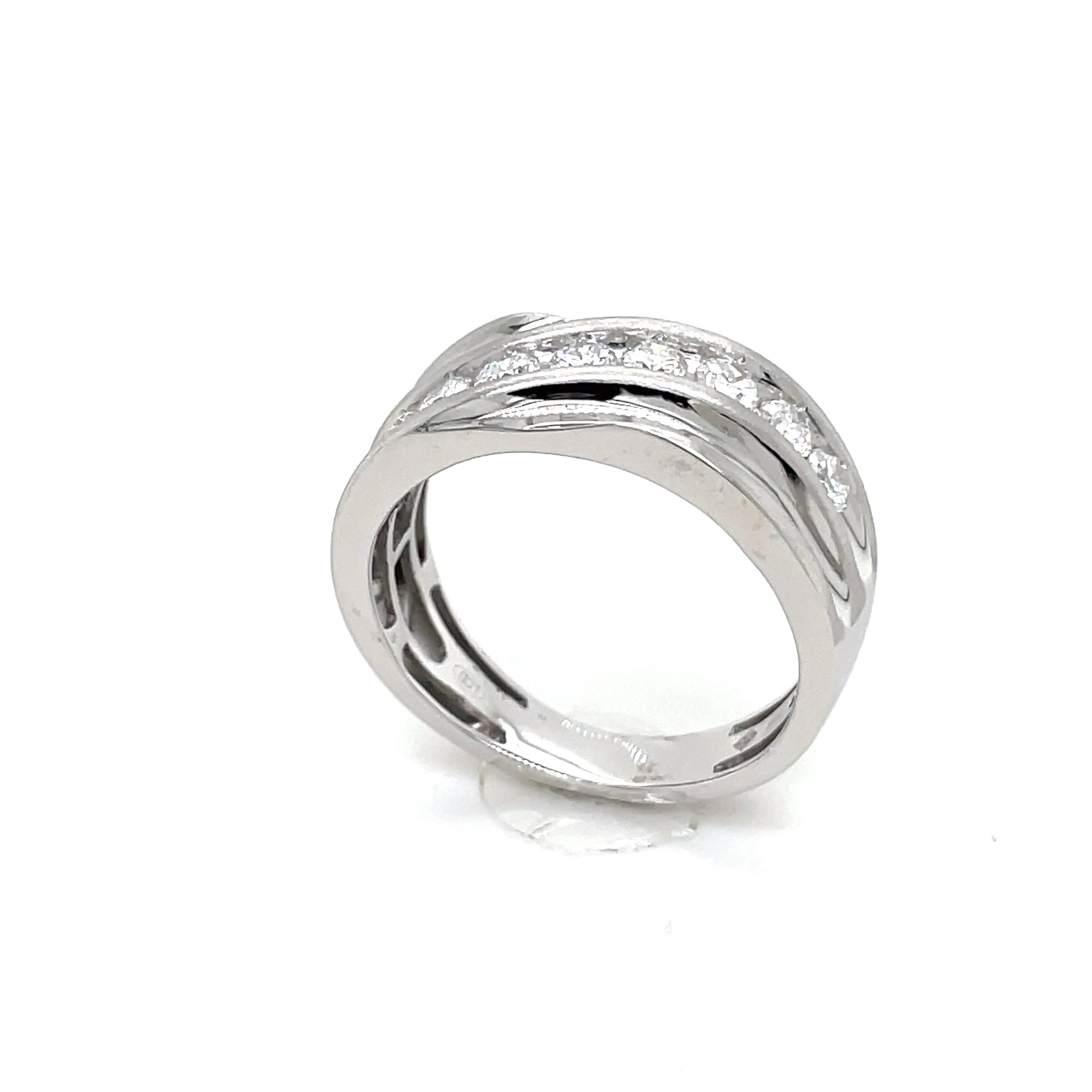 Men’s Sterling Silver Lab Diamond Band 1.00ctw