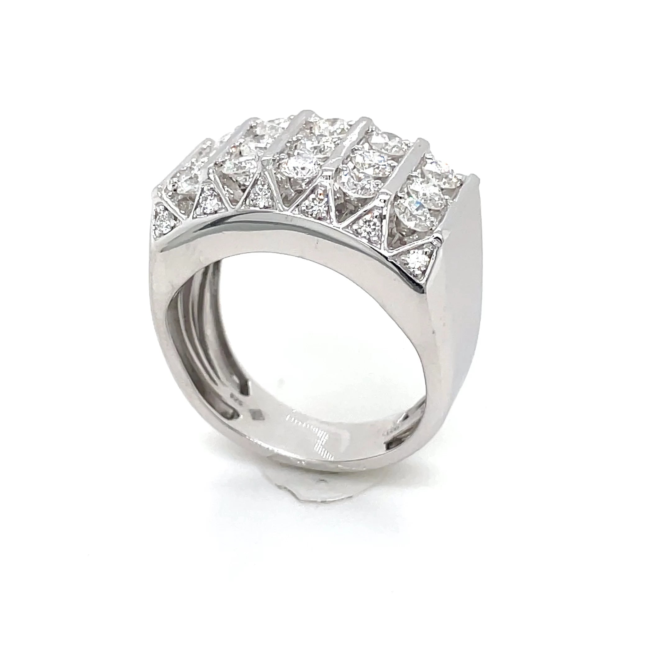 Men’s Sterling Silver Lab Diamond Ring